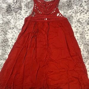 Purple Snow Red Mini Dress